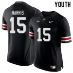 NCAA Ohio State Buckeyes Youth #15 Jaylen Harris Black Nike Football College Jersey JVN7245CB